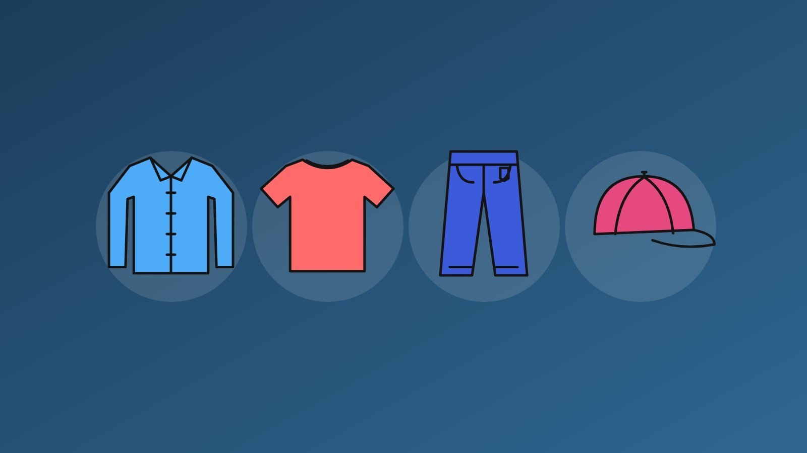 Colourful men's clothing