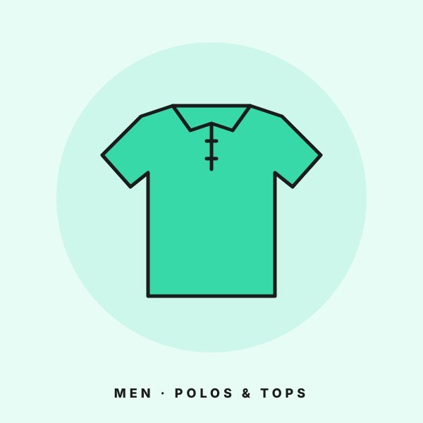 Men's Clothing — Polos & Tops