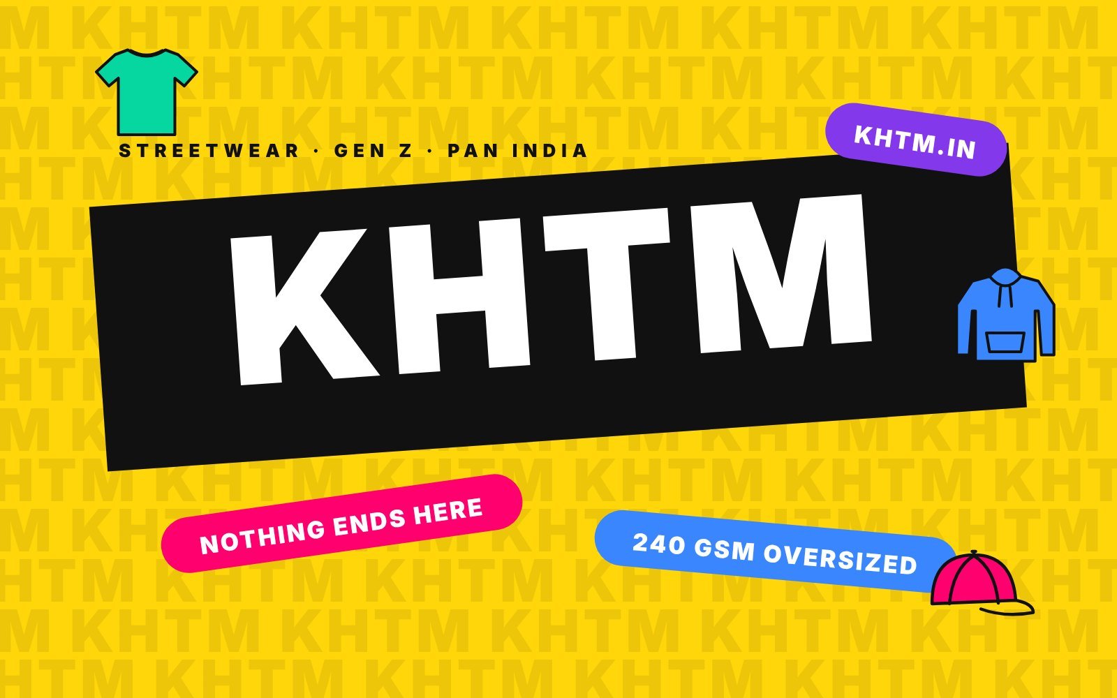KHTM streetwear brand. Replace this image with a screenshot of the khtm.in home page.